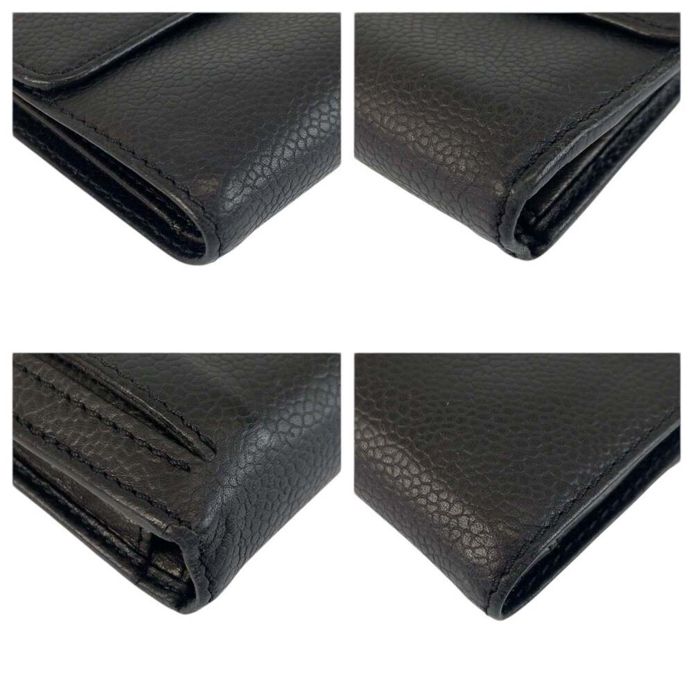 CHANEL Black Leather Logo Wallet - Picture 7 of 10